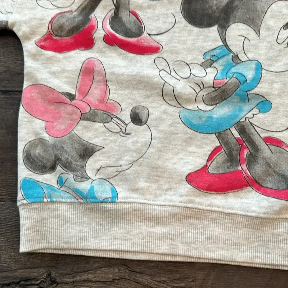 Disney Junior Minnie‎ Mouse 4T Crewneck Pullover Sweatshirt